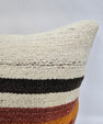 Turkish Hemp Pillow Cushion Natural Red Orange Cream Pillow Cushion Cover 16" x 24" #9025