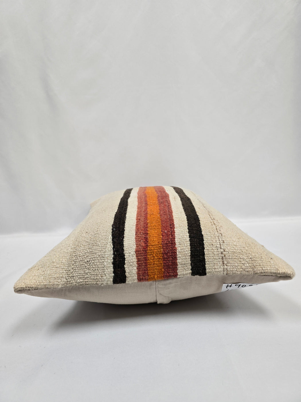 Turkish Hemp Pillow Cushion Natural Red Orange Cream Pillow Cushion Cover 16" x 24" #9025