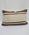 Turkish Hemp Pillow Cushion Natural Brown Cream Pillow Cushion Cover 16" x 24" #9021