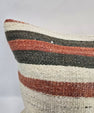 Turkish Hemp Pillow Cushion Natural Brown Cream Pillow Cushion Cover 16" x 24" #9021