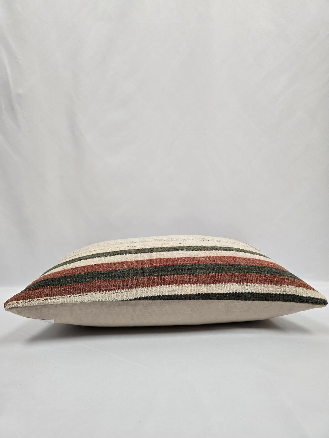 Turkish Hemp Pillow Cushion Natural Brown Cream Pillow Cushion Cover 16" x 24" #9021