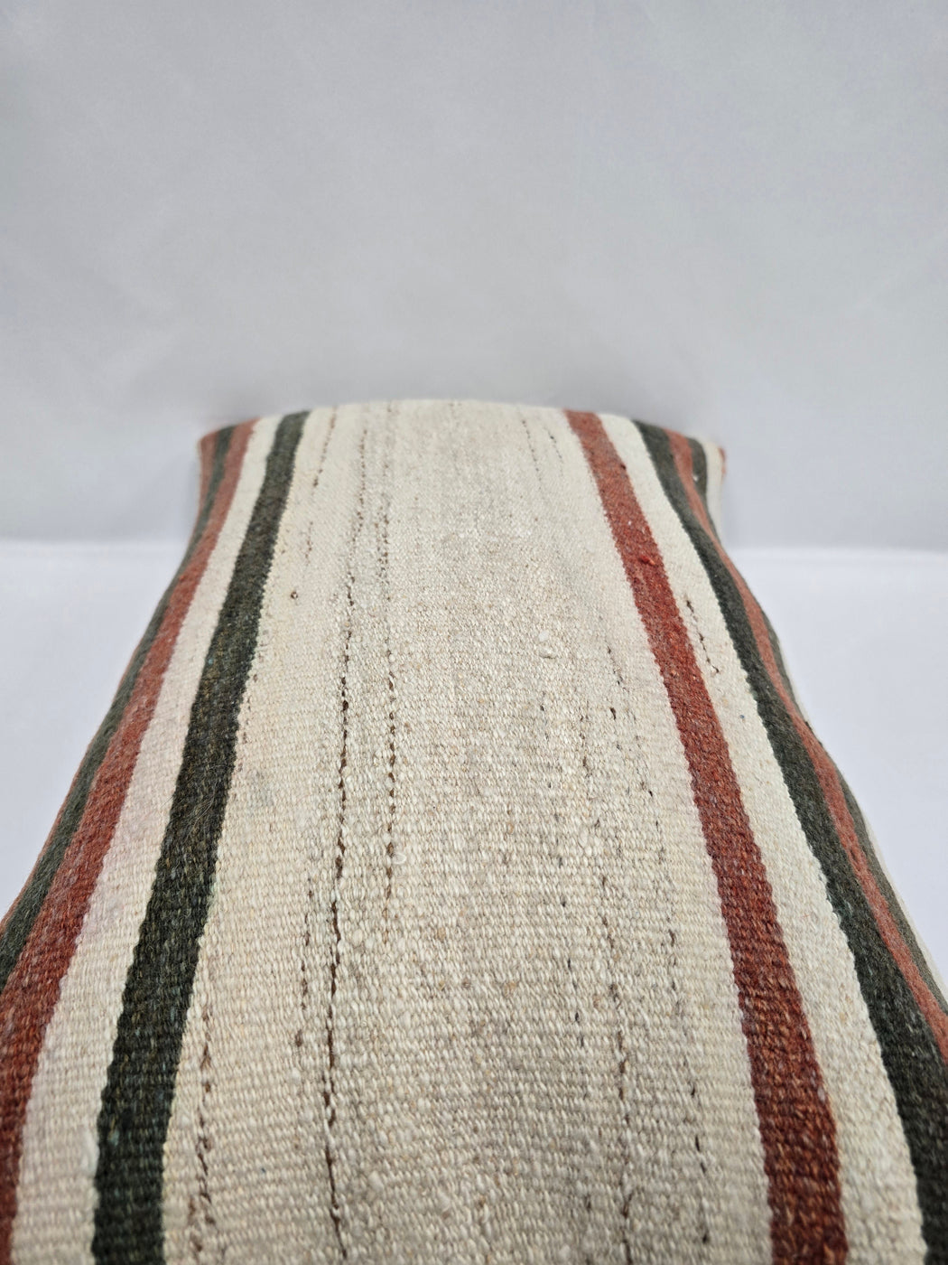 Turkish Hemp Pillow Cushion Natural Brown Cream Pillow Cushion Cover 16" x 24" #9021