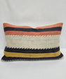 Turkish Hemp Pillow Cushion Natural Black Cream Yellow Pillow Cushion Cover 16" x 24" #9020