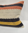 Turkish Hemp Pillow Cushion Natural Black Cream Yellow Pillow Cushion Cover 16" x 24" #9020