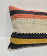 Turkish Hemp Pillow Cushion Natural Black Cream Yellow Pillow Cushion Cover 16" x 24" #9020