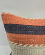 Turkish Hemp Pillow Cushion Natural Black Cream Yellow Pillow Cushion Cover 16" x 24" #9020