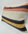Turkish Hemp Pillow Cushion Natural Black Cream Yellow Pillow Cushion Cover 16" x 24" #9020