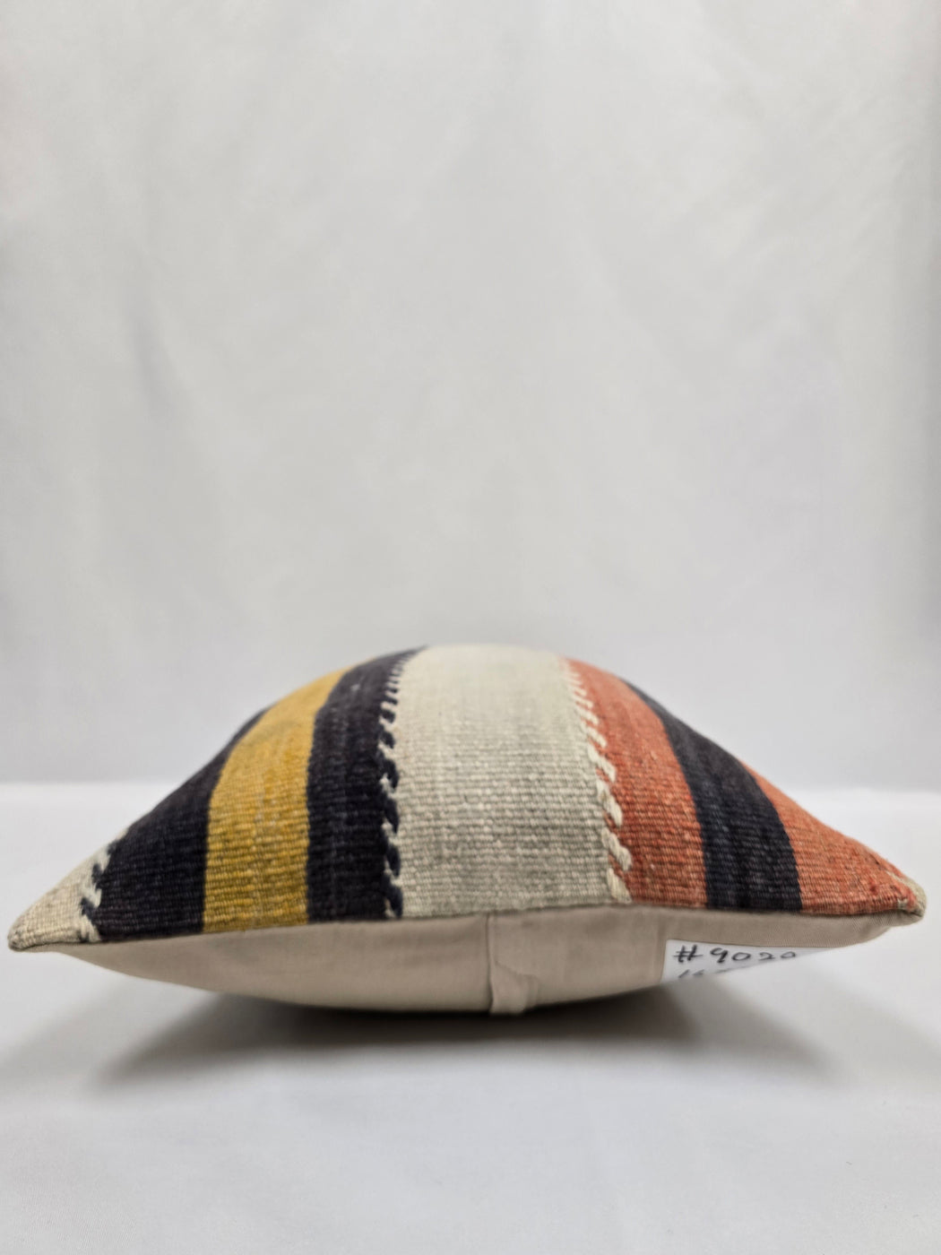 Turkish Hemp Pillow Cushion Natural Black Cream Yellow Pillow Cushion Cover 16" x 24" #9020