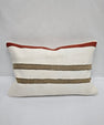 Turkish Hemp Pillow Cushion Natural Cream Green Red Pillow Cushion Cover 16" x 24" #9017