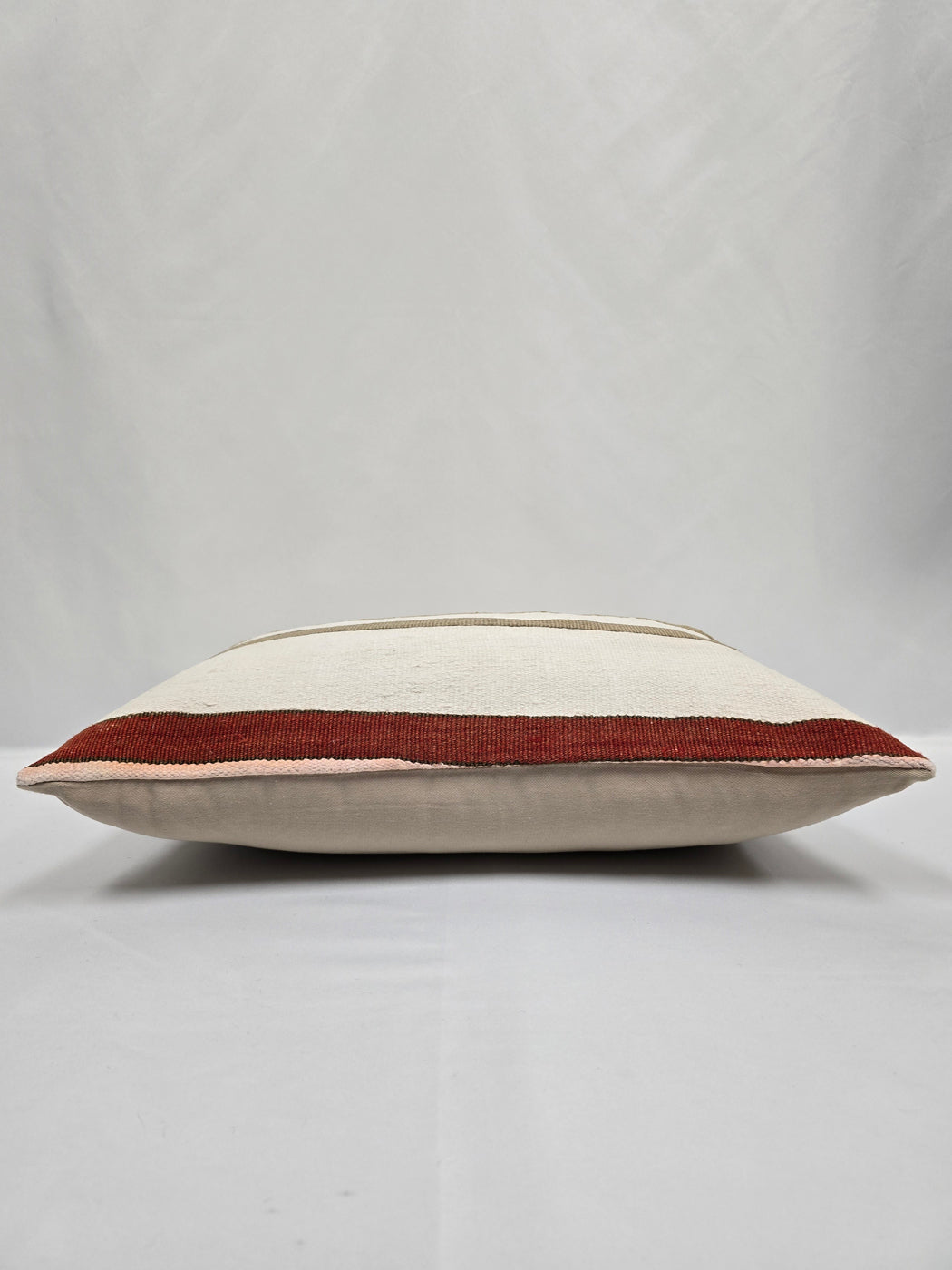 Turkish Hemp Pillow Cushion Natural Cream Green Red Pillow Cushion Cover 16" x 24" #9017