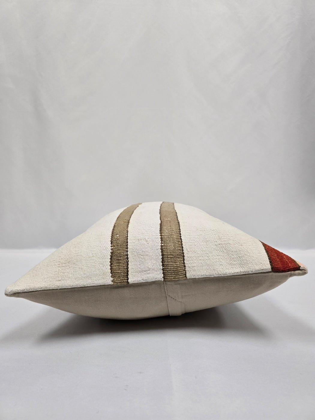 Turkish Hemp Pillow Cushion Natural Cream Green Red Pillow Cushion Cover 16" x 24" #9017