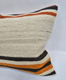 Turkish Hemp Pillow Cushion Natural Cream Brown Orange Pillow Cushion Cover 16" x 24" #9016