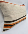 Turkish Hemp Pillow Cushion Natural Cream Brown Orange Pillow Cushion Cover 16" x 24" #9016