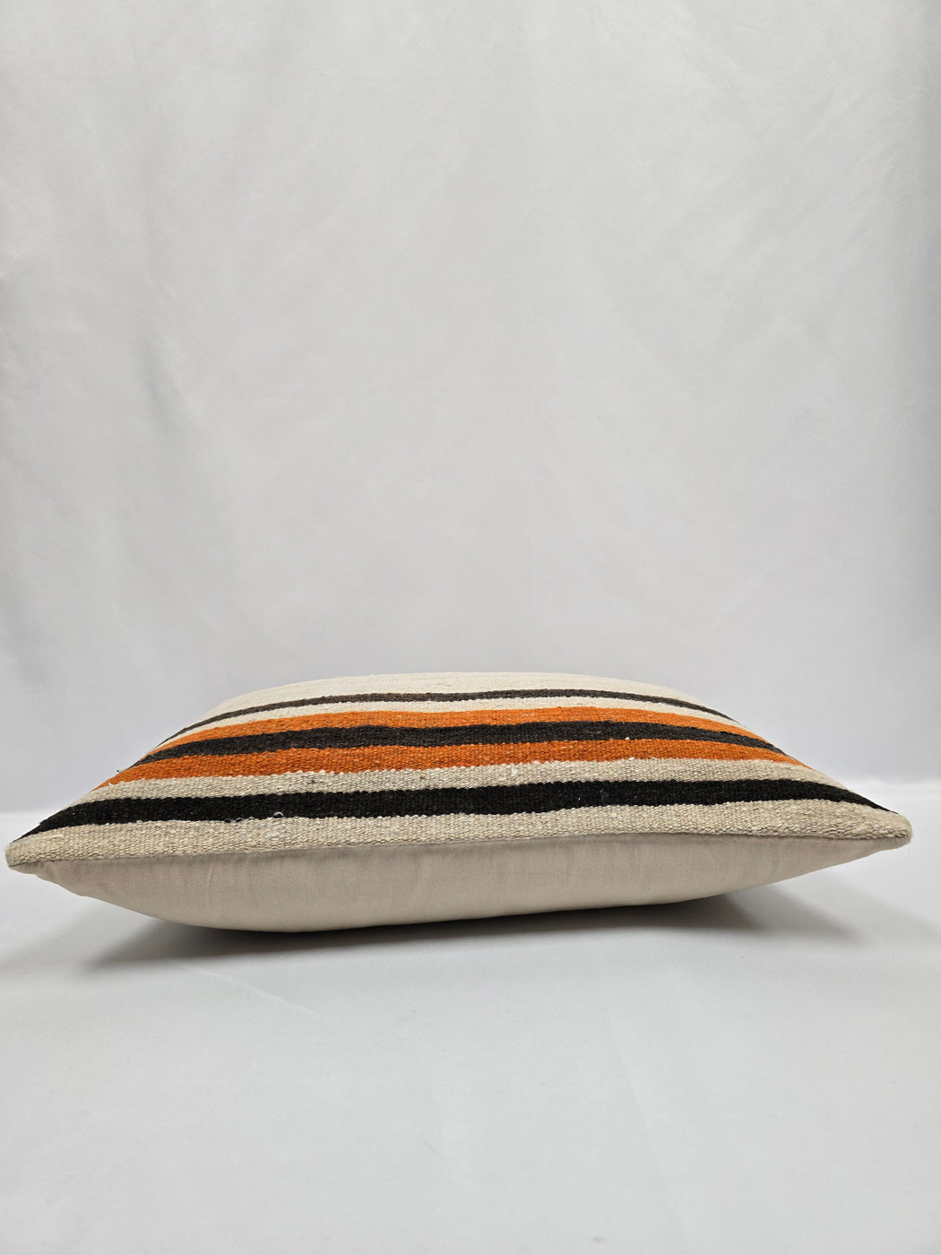 Turkish Hemp Pillow Cushion Natural Cream Brown Orange Pillow Cushion Cover 16" x 24" #9016