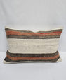 Turkish Hemp Pillow Cushion Natural Cream Brown Pillow Cushion Cover 16" x 24" #9015