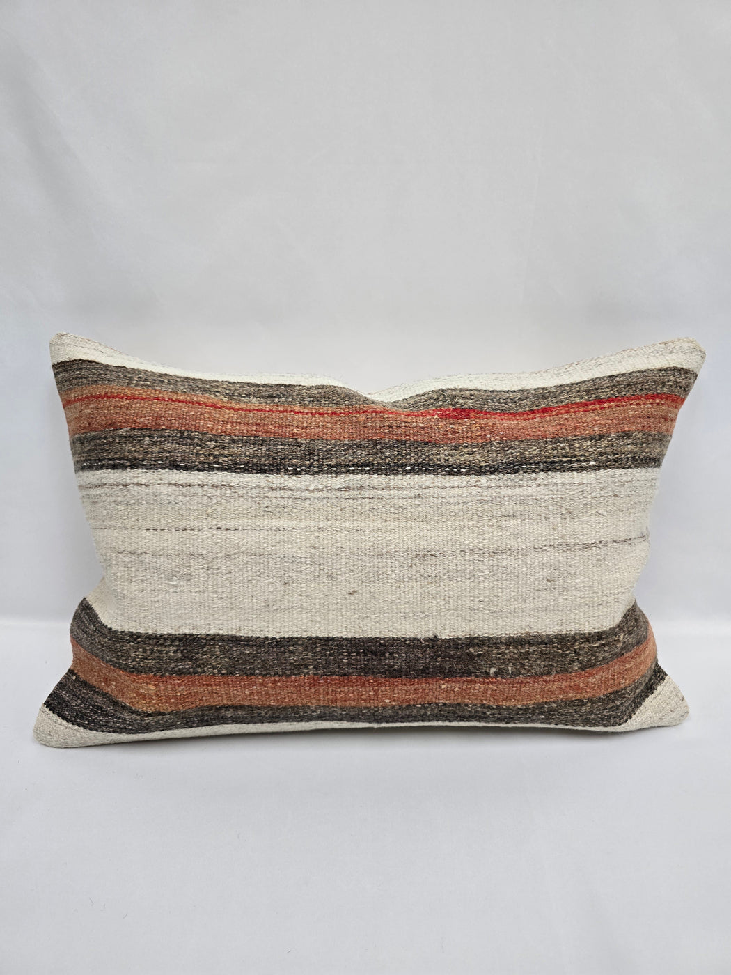 Turkish Hemp Pillow Cushion Natural Cream Brown Pillow Cushion Cover 16" x 24" #9015