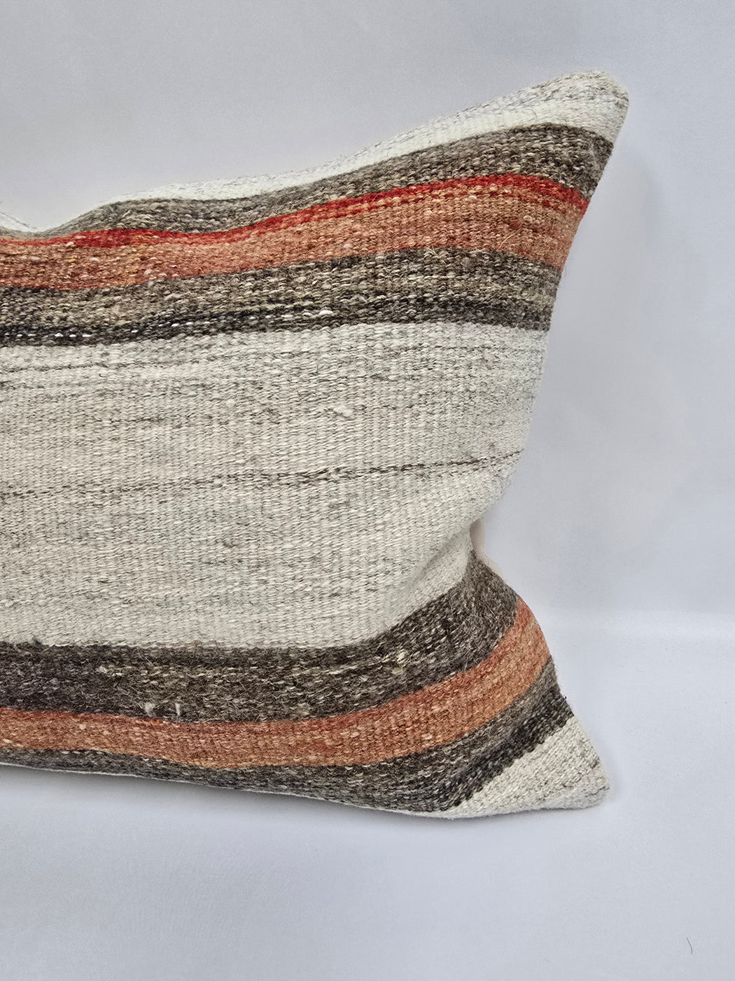 Turkish Hemp Pillow Cushion Natural Cream Brown Pillow Cushion Cover 16" x 24" #9015