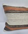 Turkish Hemp Pillow Cushion Natural Cream Brown Pillow Cushion Cover 16" x 24" #9015