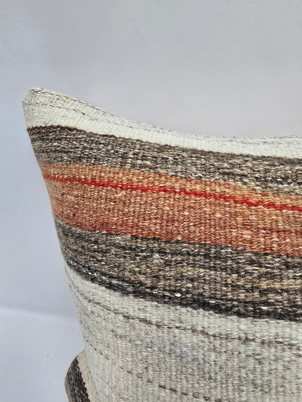 Turkish Hemp Pillow Cushion Natural Cream Brown Pillow Cushion Cover 16" x 24" #9015