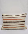 Turkish Hemp Pillow Cushion Natural Cream Brown Green Pillow Cushion Cover 16" x 24" #9014