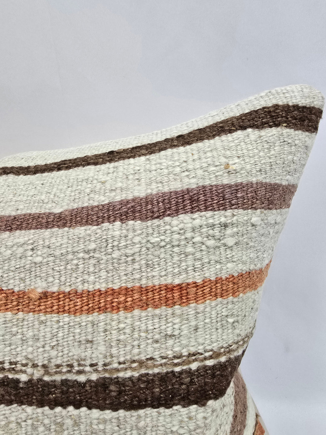 Turkish Hemp Pillow Cushion Natural Cream Brown Green Pillow Cushion Cover 16" x 24" #9014