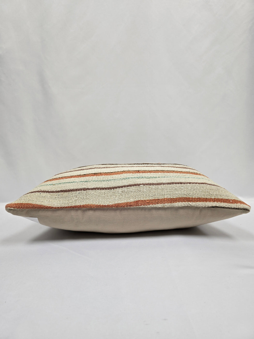 Turkish Hemp Pillow Cushion Natural Cream Brown Green Pillow Cushion Cover 16" x 24" #9014
