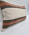 Turkish Hemp Pillow Cushion Natural Cream Brown Pillow Cushion Cover 16" x 24" #9013