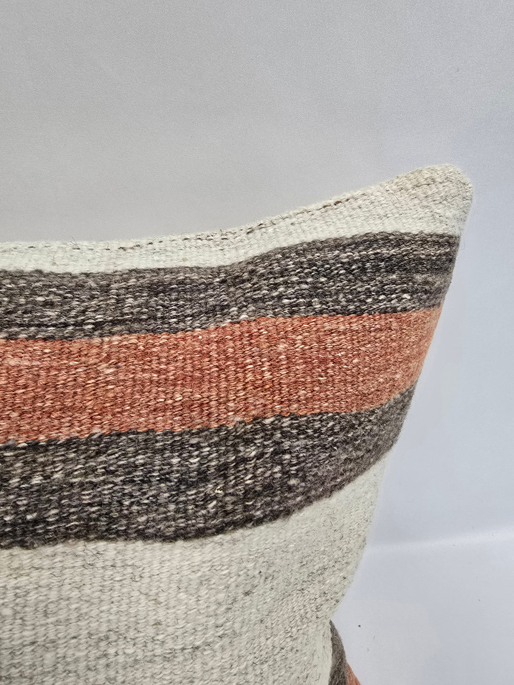 Turkish Hemp Pillow Cushion Natural Cream Brown Pillow Cushion Cover 16" x 24" #9013