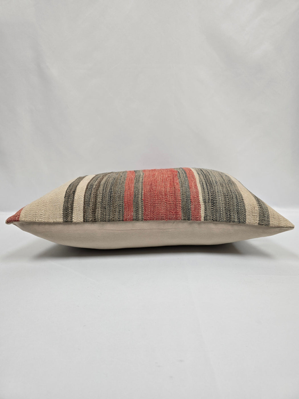Turkish Hemp Pillow Cushion Natural Cream Red Gray Pillow Cushion Cover 16" x 24" #9010