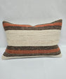 Turkish Hemp Pillow Cushion Natural Cream Brown Pillow Cushion Cover 16" x 24" #9008