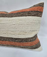 Turkish Hemp Pillow Cushion Natural Cream Brown Pillow Cushion Cover 16" x 24" #9008