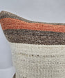 Turkish Hemp Pillow Cushion Natural Cream Brown Pillow Cushion Cover 16" x 24" #9008