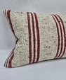 Turkish Hemp Pillow Cushion Natural Cream Black Pillow Cushion Cover 16" x 24" #9143