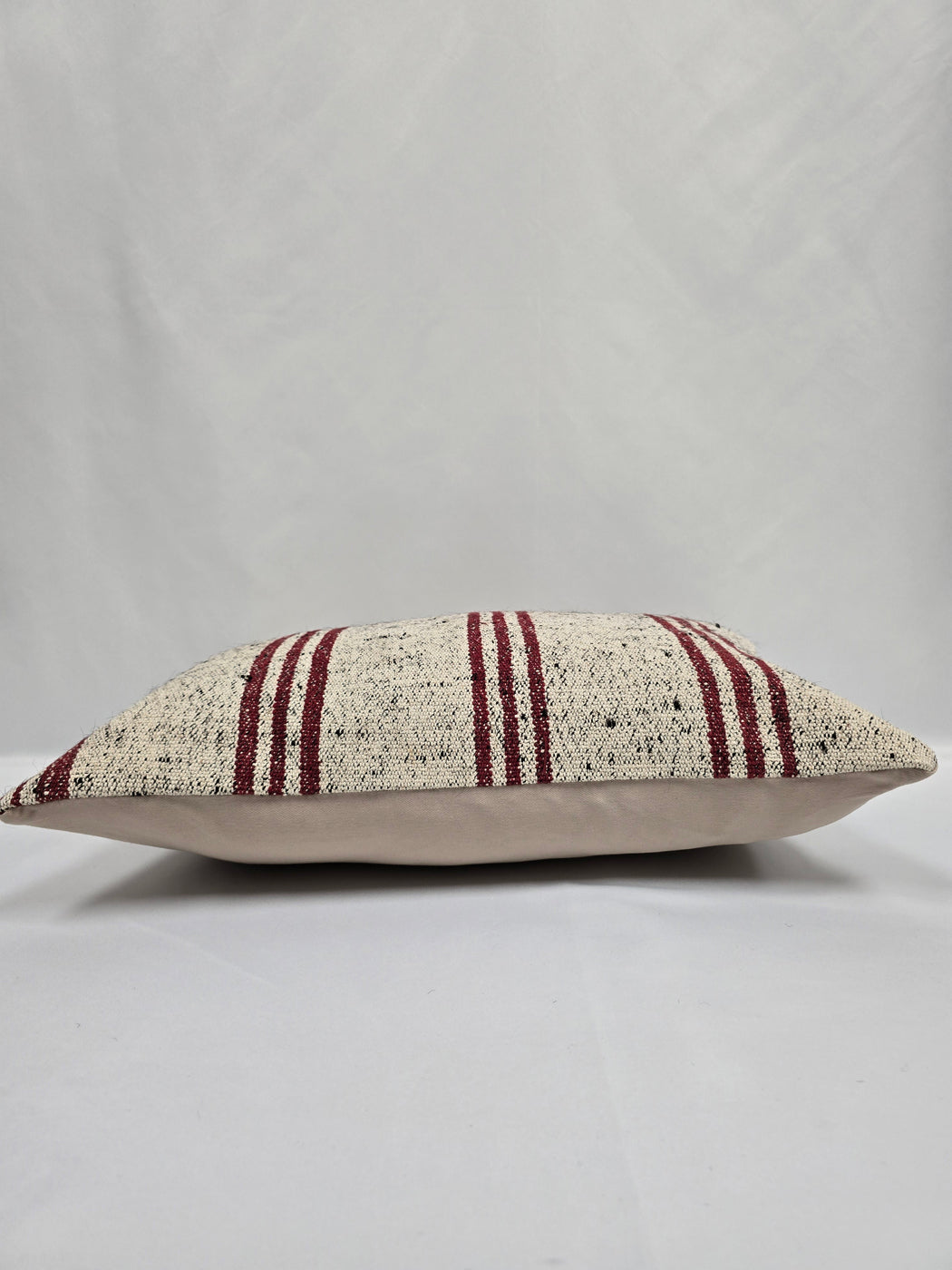 Turkish Hemp Pillow Cushion Natural Cream Black Pillow Cushion Cover 16" x 24" #9143