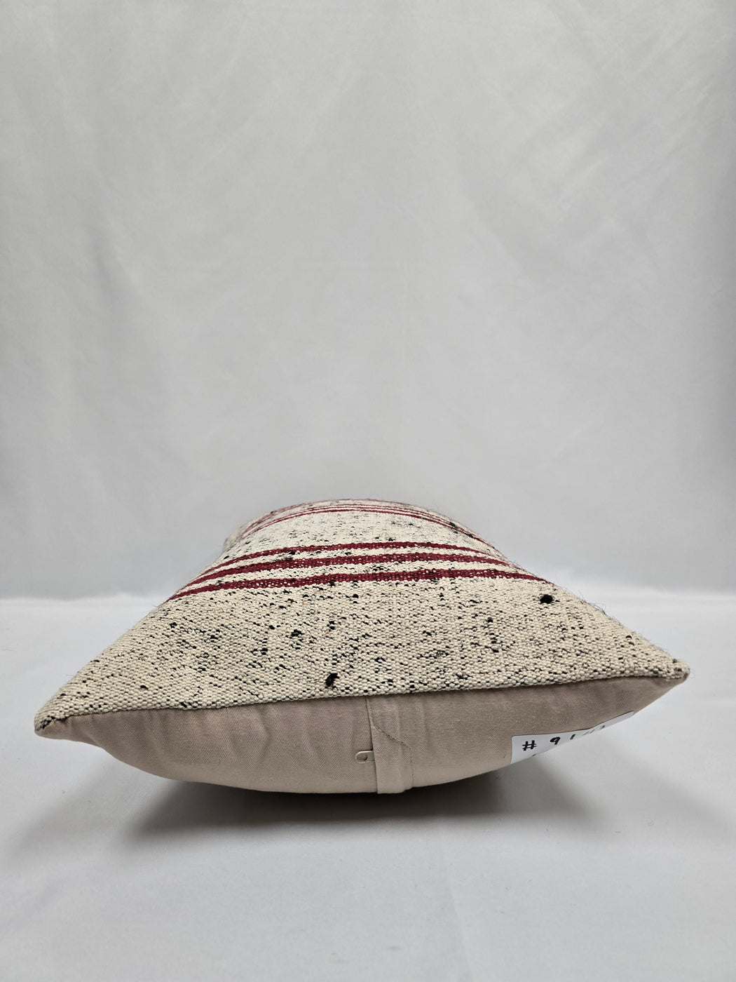 Turkish Hemp Pillow Cushion Natural Cream Black Pillow Cushion Cover 16" x 24" #9143
