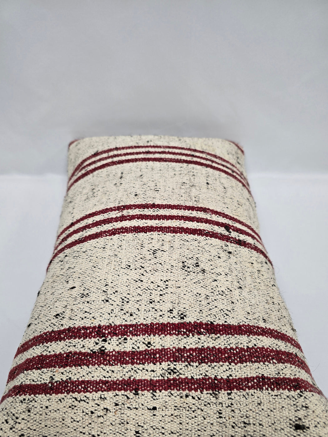 Turkish Hemp Pillow Cushion Natural Cream Black Pillow Cushion Cover 16" x 24" #9143