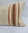 Turkish Hemp Pillow Cushion Natural Cream Brown Pillow Cushion Cover 16" x 24" #9004