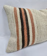 Turkish Hemp Pillow Cushion Natural Cream Brown Pillow Cushion Cover 16" x 24" #9004