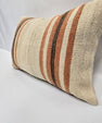 Turkish Hemp Pillow Cushion Natural Cream Brown Pillow Cushion Cover 16" x 24" #9004