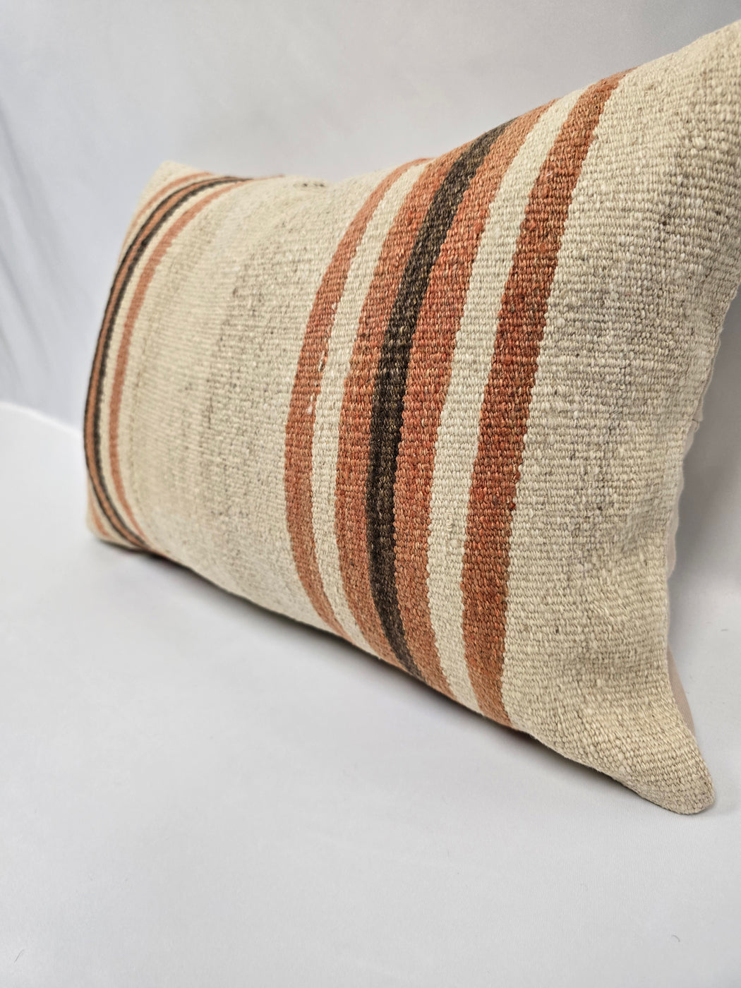 Turkish Hemp Pillow Cushion Natural Cream Brown Pillow Cushion Cover 16" x 24" #9004