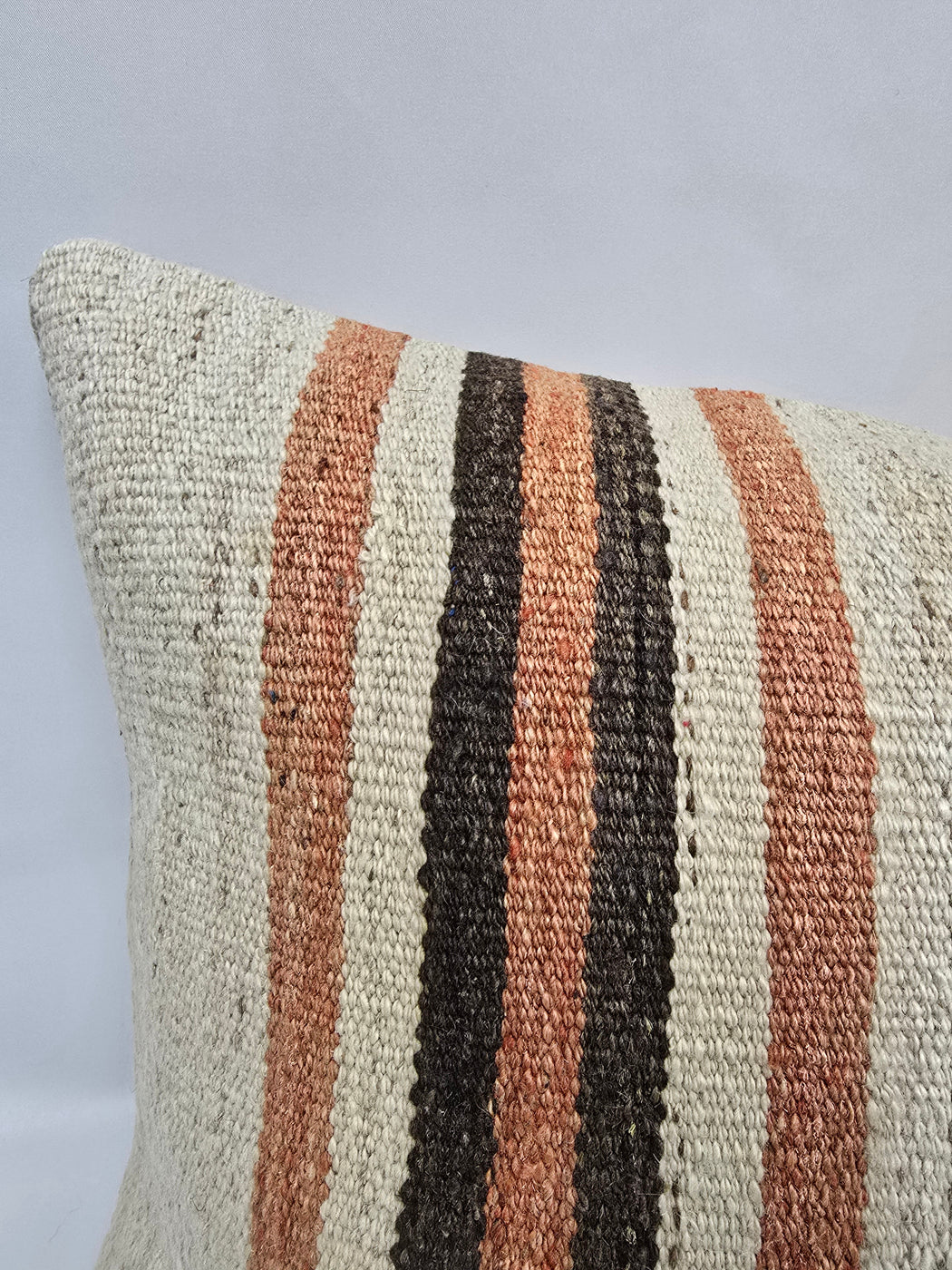 Turkish Hemp Pillow Cushion Natural Cream Brown Pillow Cushion Cover 16" x 24" #9004