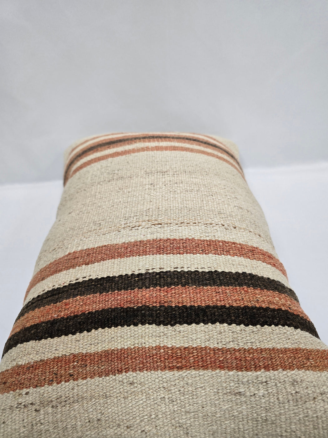 Turkish Hemp Pillow Cushion Natural Cream Brown Pillow Cushion Cover 16" x 24" #9004