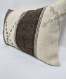 Turkish Hemp Pillow Cushion Natural Cream Brown Black Pillow Cushion Cover 16" x 24" #9141