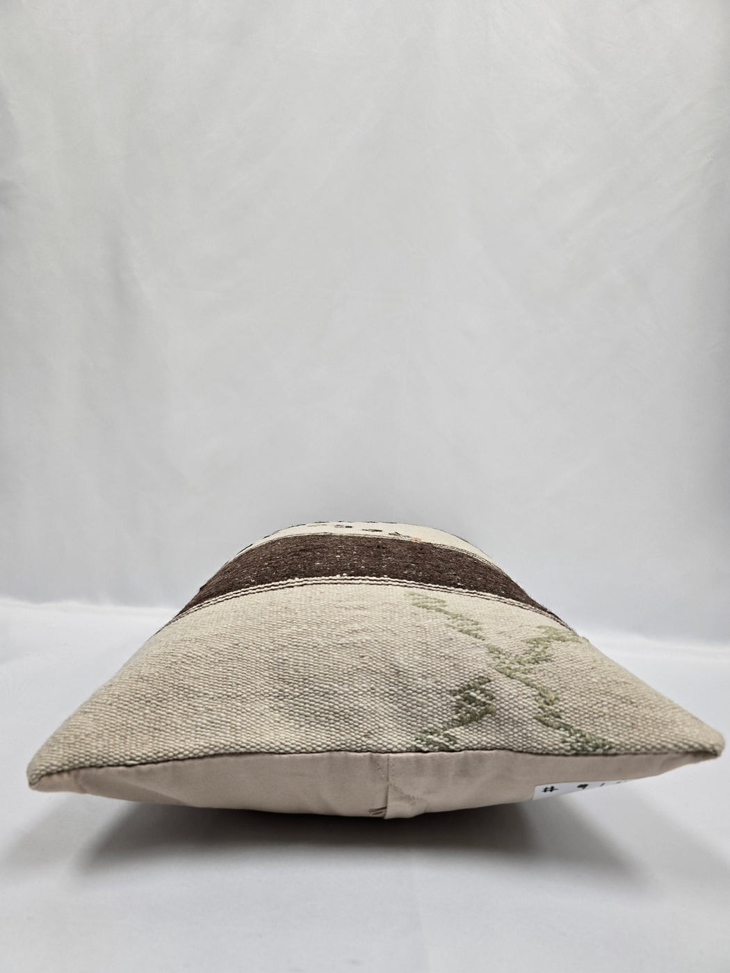 Turkish Hemp Pillow Cushion Natural Cream Brown Black Pillow Cushion Cover 16" x 24" #9141