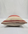 Turkish Hemp Pillow Cushion Natural Cream Red Pillow Cushion Cover 16" x 24" #9002