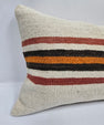 Turkish Hemp Pillow Cushion Natural Cream Red Orange Pillow Cushion Cover 16" x 24" #9003