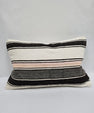 Turkish Hemp Pillow Cushion Natural Cream Black Gray Pillow Cushion Cover 16" x 24" #9144