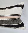 Turkish Hemp Pillow Cushion Natural Cream Black Gray Pillow Cushion Cover 16" x 24" #9144