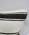 Turkish Hemp Pillow Cushion Natural Cream Black Gray Pillow Cushion Cover 16" x 24" #9144