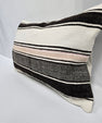 Turkish Hemp Pillow Cushion Natural Cream Black Gray Pillow Cushion Cover 16" x 24" #9144